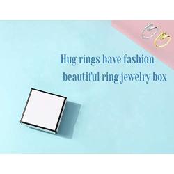 ZMBKHYBG 2 Pcs Hugging Hands Rings Silver Embrace Open Rings Adjustable Couple Hug Rings Romantic Lover Statement Wedding Ring Jewelry