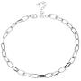 Cathercing Women Choker Necklace Chain Thin Link Necklace for Women Trendy Jewelry Necklaces Chains Punk (silver)