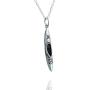 FashionJunkie4Life Sterling Silver 3D Kayak Charm Necklace, 18'' Chain Kayaking Kayaker Canoe