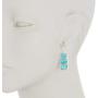 Sterling Silver With Amazonite Multi Gemstone Wholesale Fashion Jewelry Drop Earrings