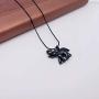 LYFML Cremation Jewelry Urn Necklace Elephant Memorial Ashes Pendant Made of Titanium Steel, Animals Series Come with Filling Kit