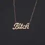 WSNANG Best Friend Necklace Besties Gift Bitch Pendant Necklace Friendship Jewelry BFF Birthday Gift Sister Gift
