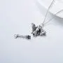 PEIMKO Heart Rose/Honeybee Key/Circle of Life Cremation Urn Necklace for Ashes Always In My Heart Memorial Jewelry PEIMKO Heart Rose/Honeybee Key/Circle of Life Cremation Urn Necklace for Ashes Always In My Heart Memorial Jewelry