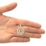 Sterling Silver Spiral Koru Pendant Necklace, 18''