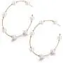 Pearl Hoop Earrings Lightweight Artificial Pearl Earrings Drop Dangle Earrings Jewelry Gifts