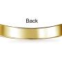 Bling Jewelry Cuban Curb Link Personalized Name Engravable ID Identification Bracelet for Men 180 Gauge 18K Gold Plated Brass 8.5 Inch
