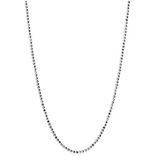 Pori Jewelers 925 Sterling Silver 1MM, 1.2MM, 1.5MM, 1.8MM, 2MM, 2.2MM, 3MM, 4MM, 5MM Diamond Cut Bead Chain Necklace - Made in Italy Pori Jewelers 925 Sterling Silver 1MM, 1.2MM, 1.5MM, 1.8MM, 2MM, 2.2MM, 3MM, 4MM, 5MM Diamond Cut Bead Chain Necklace - Made in Italy