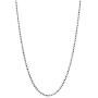 Pori Jewelers 925 Sterling Silver 1MM, 1.2MM, 1.5MM, 1.8MM, 2MM, 2.2MM, 3MM, 4MM, 5MM Diamond Cut Bead Chain Necklace - Made in Italy