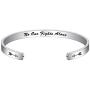 Bracelets for Women Personalized Gifts - Engraved Quote Inspirational Bracelet Birthday Christmas Funny Gifts for Best Friend, Daughter, Son, Sister, Niece, Mom, Coworkers, Stainless Steel Jewelry
