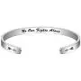 Bracelets for Women Personalized Gifts - Engraved Quote Inspirational Bracelet Birthday Christmas Funny Gifts for Best Friend, Daughter, Son, Sister, Niece, Mom, Coworkers, Stainless Steel Jewelry
