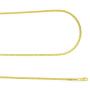 Nuragold 14k Yellow Gold 1.8mm Franco Wheat Spiga Foxtail Chain Pendant Necklace, Mens Womens Lobster Lock 14'' 16'' 18'' 20'' 22'' 24''