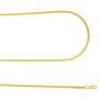 Nuragold 14k Yellow Gold 1.8mm Franco Wheat Spiga Foxtail Chain Pendant Necklace, Mens Womens Lobster Lock 14'' 16'' 18'' 20'' 22'' 24''