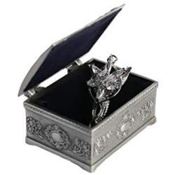 FARBLAZING Silver Plated Arwens Evenstar Crystal Pendant Pendant Necklace with Jewelry Box Women,Girls…