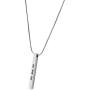 Lademayh Bar Necklace Engraved Inspirational Word Necklaces for Women, Stainless Steel Vertical Personalized Necklace with 20''+2'' Chain