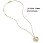 Heart Pendant Necklaces for Women with Swarovski Dainty Cubic Zirconia Diamond Love Swan Necklace 18K Gold Plated Meaningful Mother Daughter Necklace Christmas Gift For Her