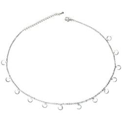 EGOO&YAMEE Coink Choker Necklace Star and Moon Handmade Dainty Layered Choker Necklace Set for Women Girls