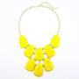 Firstmeet Statement Bubble Chunky Pendant Necklace with Earrings (XL-1123)