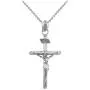 Religious Jewelry by FDJ Solid 925 Sterling Silver Cross Charm INRI Crucifix Pendant Necklace