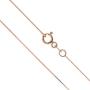 Honolulu Jewelry Company 14K Solid Rose Gold Box Chain Necklace