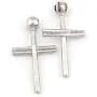 Gungneer Cross Baseball Necklace Pendant Stainless Steel Keel Chain Softball Sports Strength Jewelry Gift Men Women Gungneer Cross Baseball Necklace Pendant Stainless Steel Keel Chain Softball Sports Strength Jewelry Gift Men Women