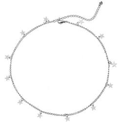 HUASAI Star Choker Necklace for Women Girls Delicate Handmade Gold Plated Brandy Melville Necklace Set Dainty Jewelry