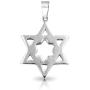 Bling Jewelry Large Religious Magen Judaic Jewish Hanukkah Star of David Pendant Necklace for Men for Bar Mitzvah 925 Sterling Silver