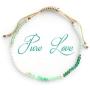 Balipura Aura Bracelet -  Pure Love  2mm Natural Healing Gemstones & Crystals f- Amazonite, Rose Quartz Among Others – 925 Silver Beads - Handmade in Bali - Blessed by a Balinese Priest