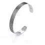 LUSSO Stainless Steel Magnetic Therapy Energy Cuff Bangle Engraving Geometric Pattern Health Care Amulet Bracelets for Women Men LUSSO Stainless Steel Magnetic Therapy Energy Cuff Bangle Engraving Geometric Pattern Health Care Amulet Bracelets for Women Men