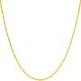Lifetime Jewelry 1.2mm Flat Cobra Chain Necklace for Men & Women 24k Gold Plated