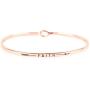 RIAH FASHION Inspirational Message Metallic Bangle Bracelet - Engraved Infinity Cuff Religious Christian Bible, Positive Word Gift