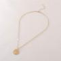 Hapuxt Birth Flower Necklace 14K Gold Plated Birth Month Flower Pendant Necklace for Women
