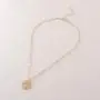 Hapuxt Birth Flower Necklace 14K Gold Plated Birth Month Flower Pendant Necklace for Women