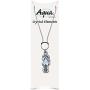 Puzzled Sparkling Flip Flop Necklace and Earrings Set Charming Necklace and Earring Set - Beach Theme - Aqua Jewelry Always Unique Gift - Item #K6302-6352