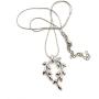 Smiling Wisdom - Vine Leaf Necklace Friendship Gift Set - A Reason Season Lifetime Friend Heartfelt Message - Unique Appreciation Gifts For Encouraging Her Women Best BFF - Platinum Plated - Silver