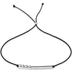 Suyi Morse Code Bracelet Birthday Gifts for Women Girls Sterling Silver Bracelet Birthday Jewelry for 12th 13th 14th 15th Sweet 16th 17th 18th 19th 20th 21st 25th 30th 40th 50th 60th 70th 80th