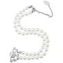 Vivienne Westwood Silver Saturn Pearl Necklace with Special Box and Paper Bag