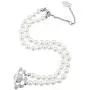 Vivienne Westwood Silver Saturn Pearl Necklace with Special Box and Paper Bag Vivienne Westwood Silver Saturn Pearl Necklace with Special Box and Paper Bag