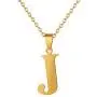 Fashion Initial Letter Pendant Necklace Stainless Steel Gold Color Mens Womens Custom Capital Letter Name Necklace Personalized Jewelry Gift(Letter J) Fashion Initial Letter Pendant Necklace Stainless Steel Gold Color Mens Womens Custom Capital Letter Name Necklace Personalized Jewelry Gift(Letter J)