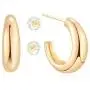 LOYATA Hoop Earrings Gold Open C Shape Thick Infinity 14K Gold Filled Simple Hypoallergenic Jewelry Gift for Women LOYATA Hoop Earrings Gold Open C Shape Thick Infinity 14K Gold Filled Simple Hypoallergenic Jewelry Gift for Women