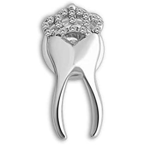 BAUNA Dental Assistant Pin Tooth Brooch Pins Gift for Dentist Hygienist Graduation Jewelry Gifts Medical Student Gifts