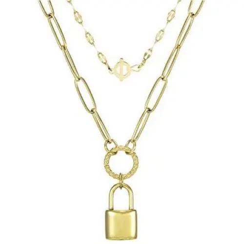 Coloura Titanium Steel Necklaces for Women,Gold Plated Charm Necklace,Pendant Chain Choker Fashion Jewelry Gift for Women,Girls Coloura Titanium Steel Necklaces for Women,Gold Plated Charm Necklace,Pendant Chain Choker Fashion Jewelry Gift for Women,Girls