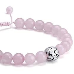 Top Plaza Healing Crystal Stone Bead Braided Bracelet Adjustable Gemstone Beaded Bracelets Yoga Meditation Reiki Balancing Quartz Jewelry for Womens Mens