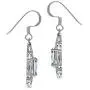 Silvershake 9x7mm Oval Shape 925 Sterling Silver Triquetra Celtic Knot Dangle Hook Earrings