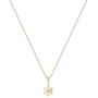 Befettly Moon Pendant Necklace 14K Gold Fill Dainty Hammered Moon Phase Gold Choker Simple Crescent Moon Full Moon Karma Circle Choker Necklace
