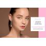Femme Luxe Bianca Drop Earrings For Women - 14k Gold Dipped 925 Sterling Silver with Natural Amethyst and Moonstone Gemstone Earrings | Hypoallergenic | Handmade Design