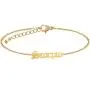 HUTINICE Gothic Old English Scorpio Leo Zodiac Bracelet for Women, 18K Gold Chain Horoscope Constilation Letter Bracelet Baby Girl Jewelry