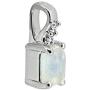 YoTreasure 0.58 ct Moonstone Solid 925 Sterling Silver Chain Pendant