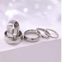 TIGRADE 2mm 4mm 6mm 8mm 10mm Titanium Ring Plain Dome High Polished Wedding Band Comfort Fit Size 3-15