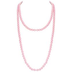 Flapper Pearls 1920s Faux Pearls Pendants Long Fake Pearls Necklace for Costume Party Jewelry 55''
