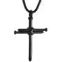Cross Nail Faith Christian Neckalce Stainless steel Religion pendant with free 23 inch chain